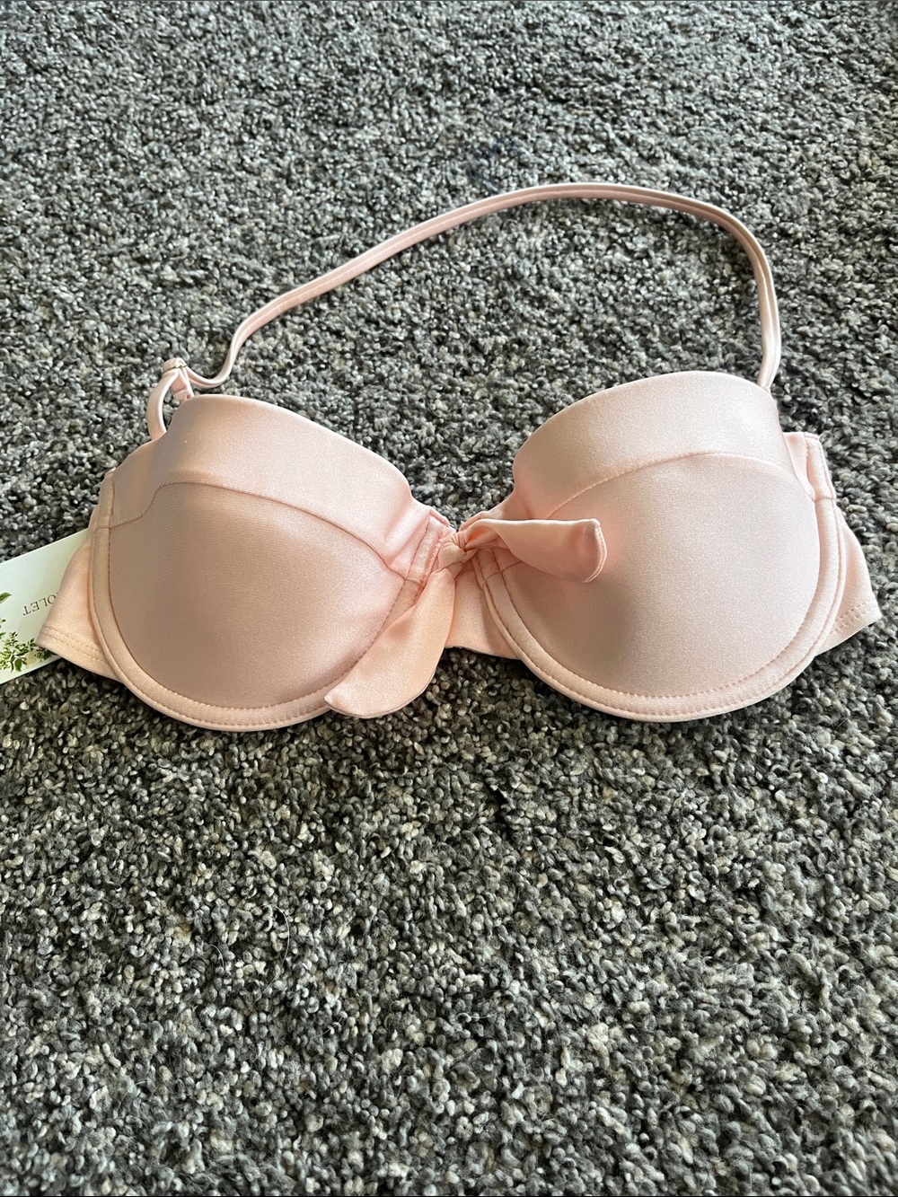 Chelsea and Violet Ballarina Pink bikini top. NWT size M